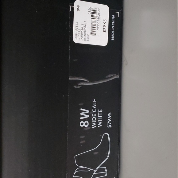 Lane Bryant Wide Calf Snakeskin like Booties size 8W NWT - Picture 5 of 11